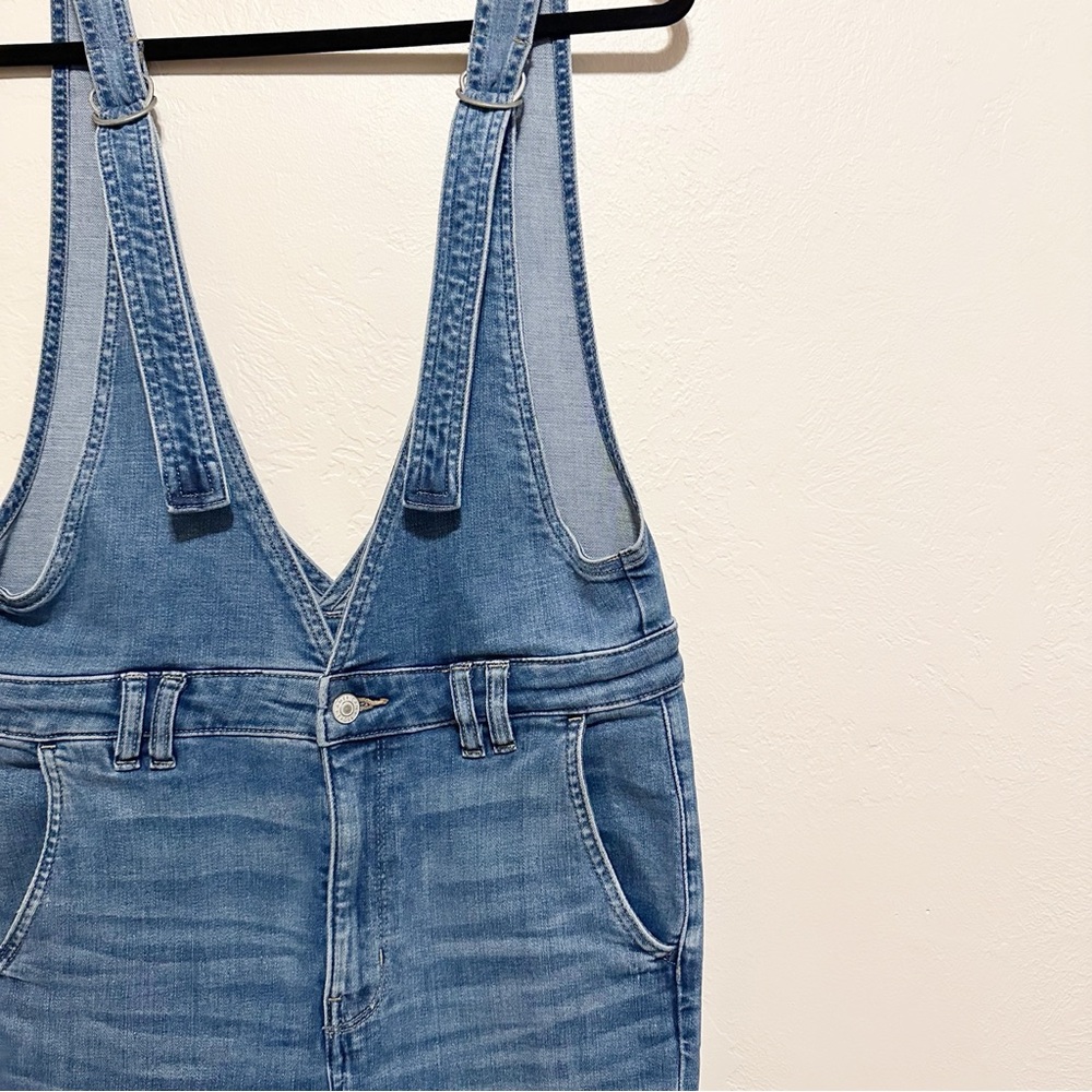 American Eagle Denim Flare Overalls 10 - Picture 4 of 12
